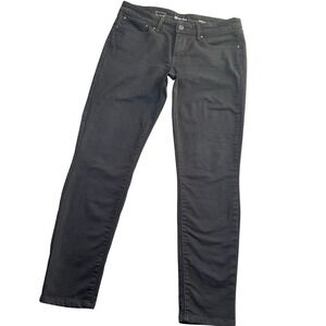 Levi's Demi Curve Women 30 Black Straight Leg Modern Rise Stretch Denim Jeans